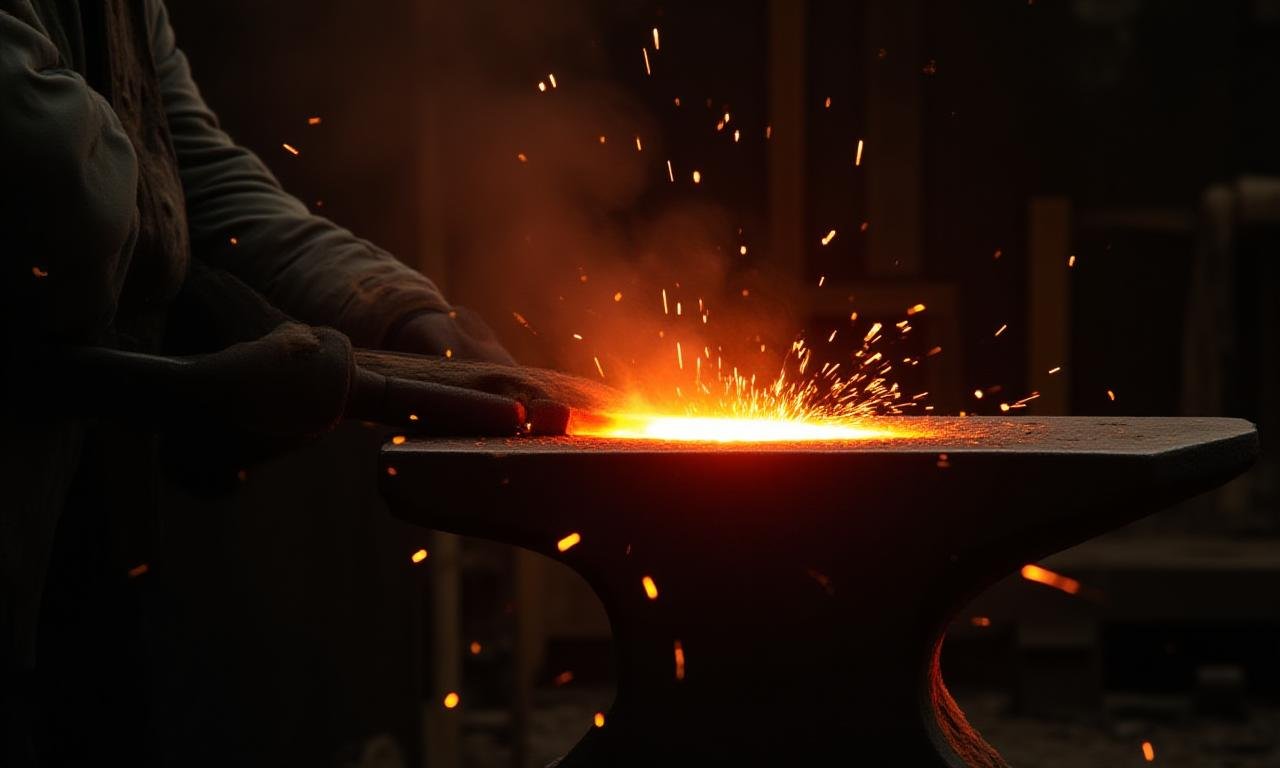 Forging industrial steel